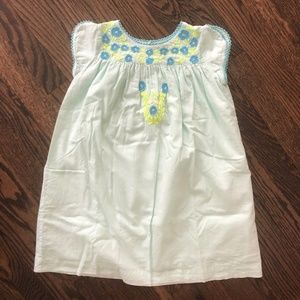 EVERBLOOM Girls Embroidered Cotton Dress 6Y